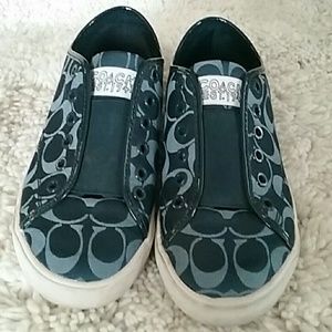 Coach slip on tennis shoes